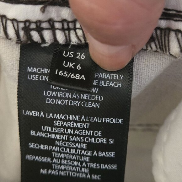 BDG 90s Mid Rise Bootcut Ankle Jeans Brown Mustard Plaid Cut Off Bottom Size 26 - Picture 14 of 15